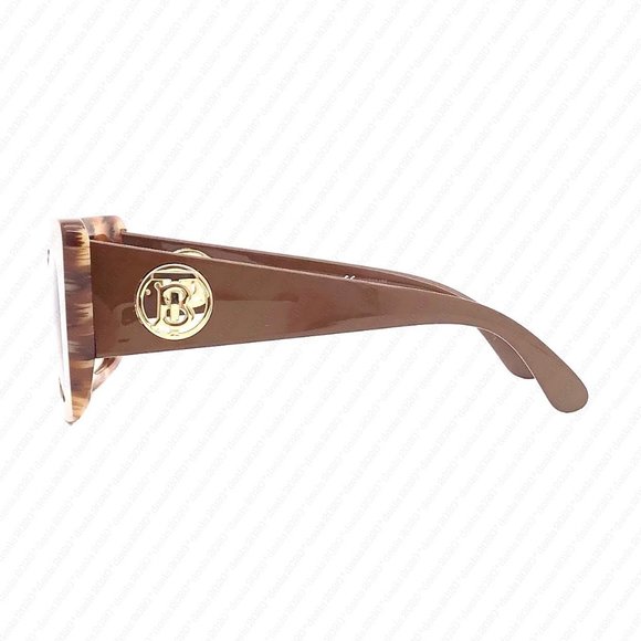 New Burberry Daisy BE4344F 394013 53mm Spotted Brown Sunglasses - Picture 4 of 12